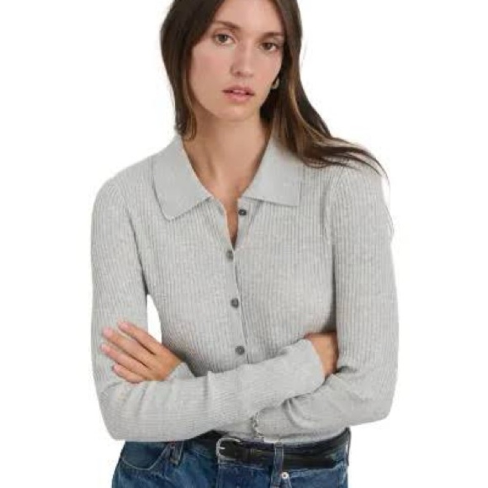 Alex Mill Jackie Polo in Oatmeal